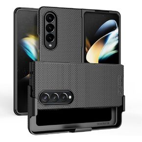 حافظة BELTRON مع مشبك لهاتف Galaxy Z Fold 4 5G، غطاء واقٍ نحيف مع مجموعة حافظة للورك بحزام دوار ومسند مدمج مصمم لهاتف Samsung Galaxy Z Fold4 5G (SM-F936 2022) - وردي لافندر