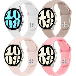 Sport Bands for Samsung Galaxy Watch 6/5/4 Band 40mm 44mm/Classic 47mm 46mm/43mm 42mm/Active 2 Women/Men,Silicone Strap for Samsung Watch 5 pro 45mm/Galaxy 3 41mm,20mm Quick Release Correa Wristbands