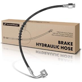 A-Premium Front Driver Brake Hydraulic Hose Compatible with Select Dodge Models - Ram 1500 2000 2001, Ram 2500 2000 2001, RWD Models Only, with 2-Wheel ABS - Replace# 52009687AB