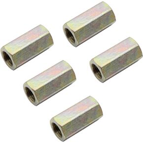 5PCS Brake Line Unions - Brass Inverted Flare Brake Line Unions (3/8" - 24 Threads) Assortment for 3/16" Brake Line Tube