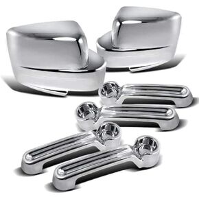 Chrome Door Handle and Mirror Covers for 2008-2013 Jeep Liberty for 2007-2012 Dodge Nitro