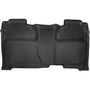 Husky Liners — X-act Contour | Fits 2014 - 2018 Chevrolet Silverado/GMC Sierra 1500 2015 - 2019 Silverado/Sierra 2500/3500 HD Crew Cab, 2nd Row (Full Coverage), Black, 1 pc. | 53901