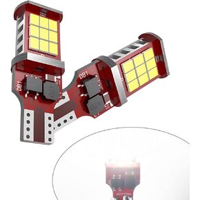 2 PCS T15 Car LED Brake light, 4.5W 360° All-round Lighting Flash Fast Cooling Waterproof Reversing Light, Plug-and-play Lighting Accessories, Compatible with Most Cars and Motorcycles (Red)
