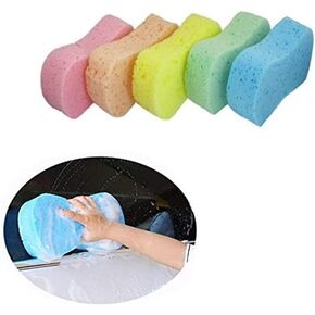5 Pack Car Wash Sponge Set, Multi-Functional Thick Foam Scrubber Kit, High Foam Cleaning Washing Sponge Pad for Car, Kitchen, Bathroom