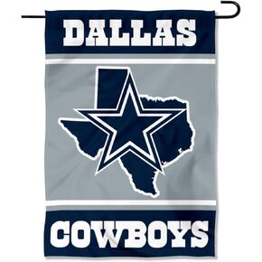 Dallas Cowboys TX State Garden Flag Double Sided Banner