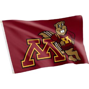 Desert Cactus University of Minnesota Flag Golden Gophers Flags Banners 100% Polyester Indoor Outdoor 3x5 (Style B)
