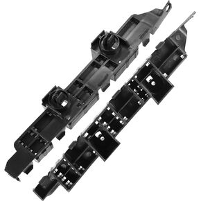 X AUTOHAUX Pair of Front Bumper Bracket Retainer Spacer Mounting Support Driver and Passenger Side 71193-SDA-A01 for Honda Accord 2003-2005 Plastic Black