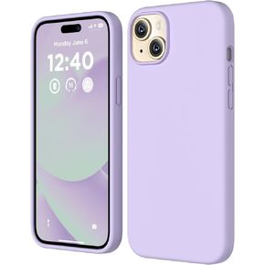 Silicone Case for iPhone 15 Plus, Full Body Shockproof Protective Cove, Soft Anti-Scratch Microfiber Lining, Ultra-Thin Slim Cover Phone Case for iPhone 15 Plus 6.7", Stone