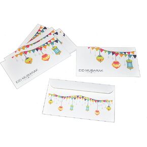 Zaffron Eid Holiday Gift Money Envelopes Lanterns Design (8 pack) in Saudi Arabia