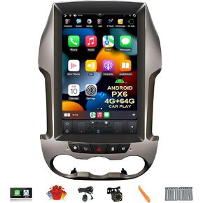 Android Car Stereo Radio GPS for Ford Ranger F250 2011 2012 2013 2014 2015 2016 12.1 inch Navigation Multimedia Player PX6 4G+64G in-Dash Head Unit Car Play DSP Auto Audio Video Plug in and Play
