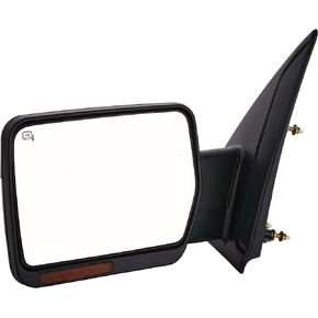 Towing Mirror Fit for 2007-2014 FORD F150 Power Heated W/Amber Signal,W/Puddle Light,Manual Folding,Driver Side