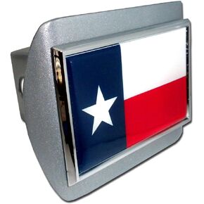 State of Texas Black Metal Hitch Cover