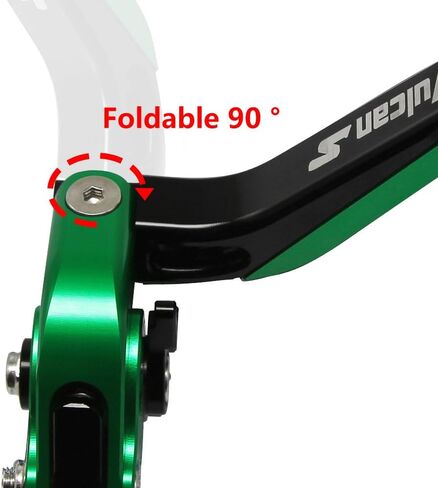 Brake Levers Motorcycle Clutch Levers Set Foldable Extendable CNC Fit for Kawasaki Vulcan S 650 2015-2023 Adjustable (Titanium&Black) in Saudi Arabia