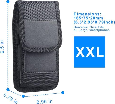 Cell Phone Pouch Oxford Holster Case with Belt Clip Cover for iPhone 13 12 11 Pro Max,XS Max,X,XR,SE 2020 ,78+,Samsung Galaxy F42,M52,M22,A51,A12,S7 S8 S9 S10 S20 Plus ,S21 Ultra Phone Bag Belt Pack in Saudi Arabia