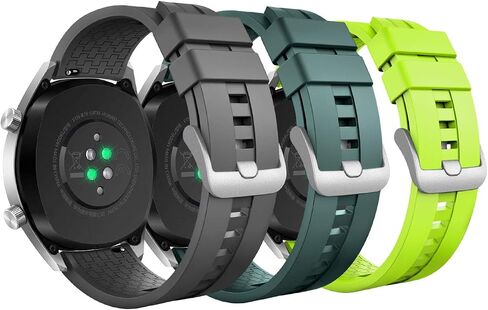 MoKo Band Compatible with Huawei Watch GT 2019 46mm/Watch GT Active/Watch 2 Pro/Honor Watch Magic/Samsung Galaxy Watch 46mm/Gear S3, Soft Silicone Replacement Strap in Saudi Arabia