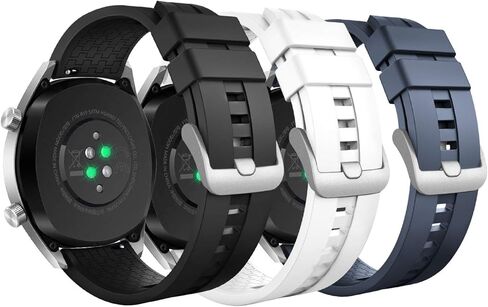 MoKo Band Compatible with Huawei Watch GT 2019 46mm/Watch GT Active/Watch 2 Pro/Honor Watch Magic/Samsung Galaxy Watch 46mm/Gear S3, Soft Silicone Replacement Strap in Saudi Arabia