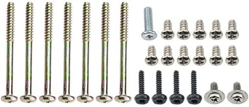 Replacement Console Screws with Rubber Foot Cover Set for PS2 PS3 Slim 2000 3000 4000 70000 Console Screw Kit Repair Parts (AB) in Saudi Arabia