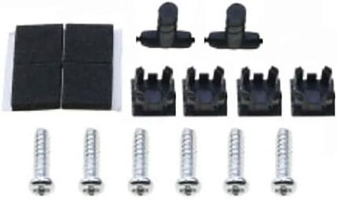 براغي وحدة التحكم البديلة مع مجموعة غطاء مطاطي للقدم لجهاز PS2 PS3 Slim 2000 3000 4000 70000 قطع غيار طقم براغي وحدة التحكم (AB) in Kuwait