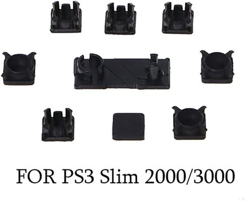Replacement Console Screws with Rubber Foot Cover Set for PS2 PS3 Slim 2000 3000 4000 70000 Console Screw Kit Repair Parts (AB) in Saudi Arabia