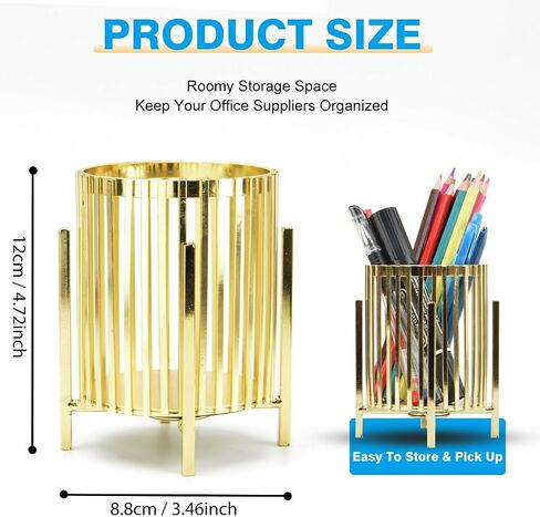 Black Pen Holder Cup for Desk, Black Wire Mesh Pencil Cup Holder for Desk, Premium Mesh Metal Pen Cup Pencil Holder Marker Holder, Desk Accessories Organizer for Home & Office in Saudi Arabia