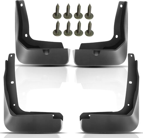 YHTAUTO Set of 4 Mud Flaps Splash Guards Accessories Replacement for Hyundai Sonata 2018-2019 Sedan, Front and Rear LH RH, Black in Saudi Arabia