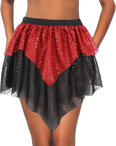 Sequin Running Skirt Layered Belly Dance Skirt Sparkly Tutu Skirt for Women and Girls in Saudi Arabia