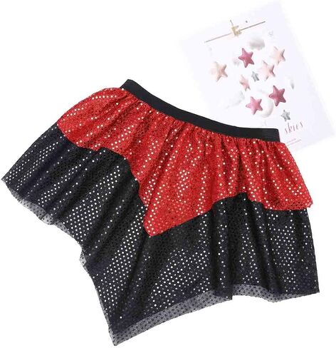 Sequin Running Skirt Layered Belly Dance Skirt Sparkly Tutu Skirt for Women and Girls in Saudi Arabia