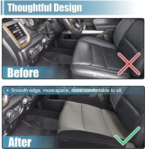 X AUTOHAUX Black Driver Side Bottom Cloth Seat Cover for Dodge for Ram 1500 2500 3500 4500 5500 SLT 2010-2012 Driver Seat Cushion in Saudi Arabia