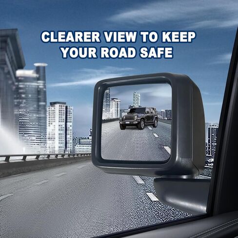 Left Driver side Mirror with Heated, Power Glass and Manual Folding Compatible with Jeep Wrangler JL 2019-2023 without Turn Singal and Blind Spot Detection Replace 68281891AB (5 Pins) in Saudi Arabia