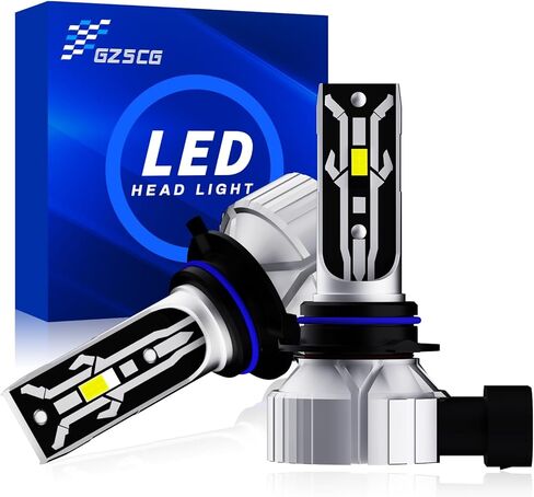 مصابيح إضاءة LED H4 9003 HB2 6500K زينون أبيض 8000 لومن شعاع عالي منخفض IP68 التوصيل والتشغيل اللاسلكي بدون مروحة 2 حزم in Kuwait