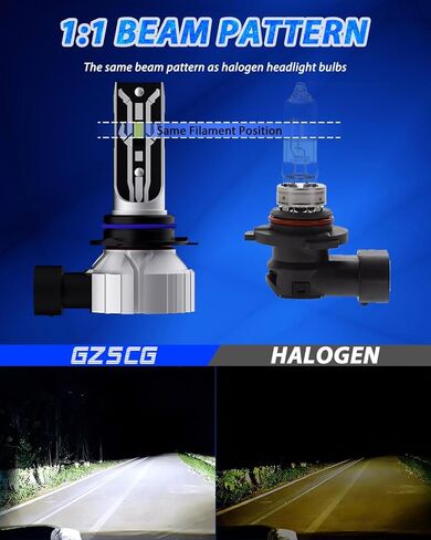 مصابيح إضاءة LED H4 9003 HB2 6500K زينون أبيض 8000 لومن شعاع عالي منخفض IP68 التوصيل والتشغيل اللاسلكي بدون مروحة 2 حزم in Kuwait