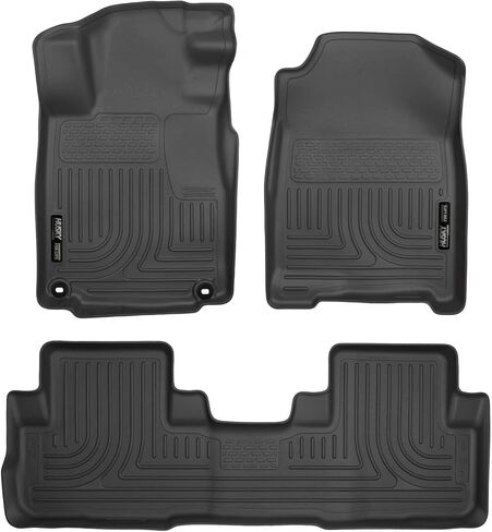 Husky Liners - Weatherbeater | Fits 2015 - 2016 Honda CR - V - Front & 2nd Row Liner - Black, 3 pc. | 98471 in Saudi Arabia