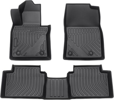 Cartist Floor Mats Custom Fit for Mazda CX-30 2020 2021 2022 2023 2024 (FWD Only) Accessories All Weather Floor Liners for CX30 Front & 2nd Row Carpet Cover TPE Heavy Duty in Saudi Arabia
