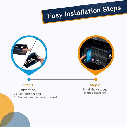 خرطوشة حبر بديلة متوافقة لطابعة HP 932XL 933XL 932 XL 933 XL لطابعة HP OfficeJet 6600 6700 6100 7110 7612 7510 7610 7620 (أسود، سماوي، أصفر، أرجواني، 4 عبوات كومبو) in Kuwait