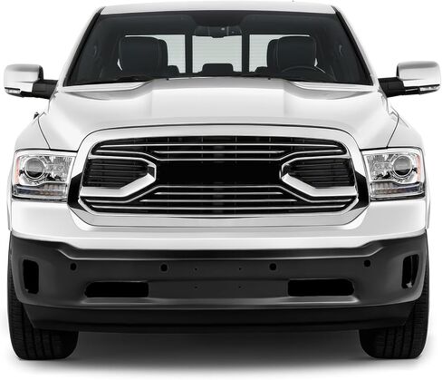 DNA MOTORING Front Bumper Compatible with 14-18 Ram 1500/19-23 Ram 1500 Classic,w/o Parking Sensor Holes,W/Fog Light Cutouts,Black,BUMP-F-RAM13-FB-01-BK in Saudi Arabia