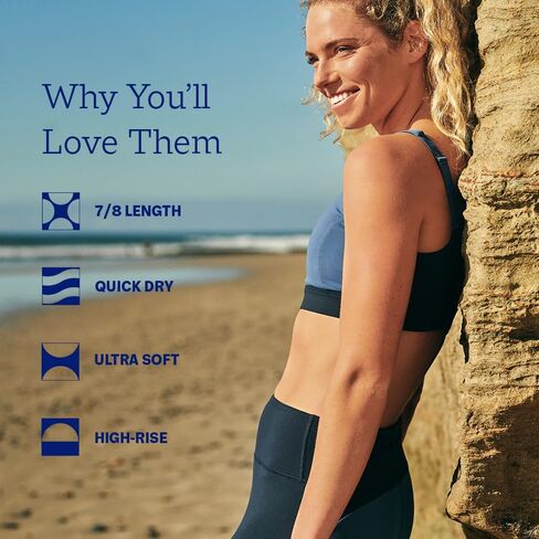 Fair Harbor The Bayview Legging –– Women's Athletic Legging –– Durable Quick Dry Fabric, UPF 50 in Kuwait