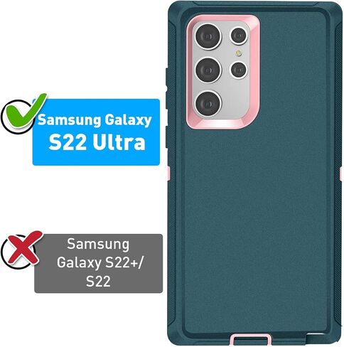 AICase for Galaxy S22 Ultra Case with Screen Protector,Heavy Duty Drop Protection Full Body Rugged Shockproof/Dust Proof Military Protective Tough Durable Phone Cover for Samsung S22 Ultra 6.8“ in Saudi Arabia