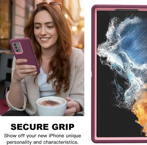 AICase for Galaxy S22 Ultra Case with Screen Protector,Heavy Duty Drop Protection Full Body Rugged Shockproof/Dust Proof Military Protective Tough Durable Phone Cover for Samsung S22 Ultra 6.8“ in Saudi Arabia