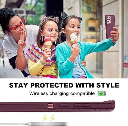 AICase for Galaxy S22 Ultra Case with Screen Protector,Heavy Duty Drop Protection Full Body Rugged Shockproof/Dust Proof Military Protective Tough Durable Phone Cover for Samsung S22 Ultra 6.8“ in Saudi Arabia