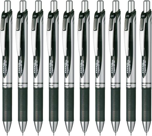 قلم حبر جاف إنيرجيل من بينتيل BLN75AW، 0.5 قاعدة سوداء لؤلؤية، 10 قطع in Kuwait