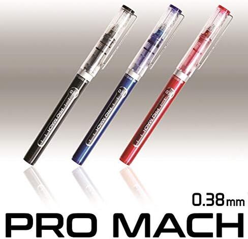 Morning Glory Pro Mach Roller Ball Pen (12 pcs, 6 pcs) 0.38 mm Fine Point Tip (Black (12 pcs)) New Upgrade Model in Saudi Arabia