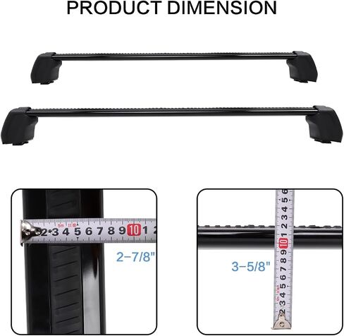 Snailfly Crossbar مناسب لـ 2020-2024 Land Rover Defender 110 130 Max 207lbs الحمولة سقف الرف عبر القضبان حامل البضائع الثقيلة مع أقفال مضادة للسرقة (للقضبان الجانبية للمصنع) in Saudi Arabia
