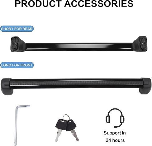 Snailfly Crossbar مناسب لـ 2020-2024 Land Rover Defender 110 130 Max 207lbs الحمولة سقف الرف عبر القضبان حامل البضائع الثقيلة مع أقفال مضادة للسرقة (للقضبان الجانبية للمصنع) in Saudi Arabia