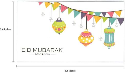 تصميم فوانيس هدية العيد من الزعفران على شكل ظرف نقود (8 عبوات) in Saudi Arabia