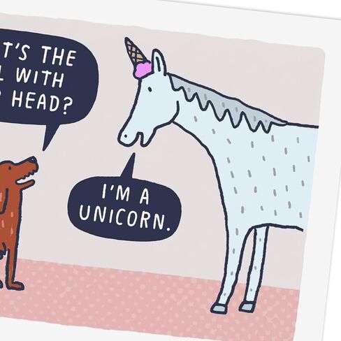Hallmark Shoebox Funny Birthday Card (Delicious Unicorn) in Saudi Arabia