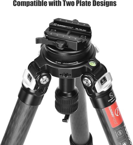 SUNWAYFOTO TA-75LDC 75mm Half Ball Bowl Adapter with Arca Swiss Clamp for Heavy Duty Tripod in Saudi Arabia