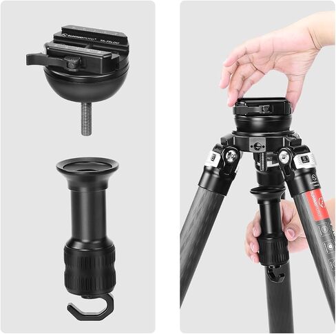 SUNWAYFOTO TA-75LDC 75mm Half Ball Bowl Adapter with Arca Swiss Clamp for Heavy Duty Tripod in Saudi Arabia