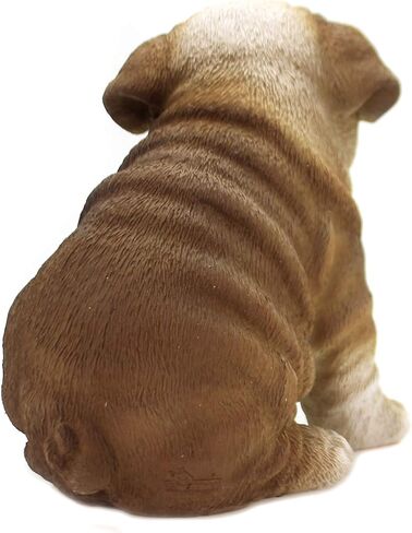 Pacific Giftware English Bulldog Puppy Statue Realistic Looking Glass Eyes in Saudi Arabia