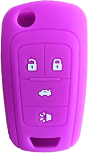 KAWIHEN Silicone Key Fob Cover Compatible with Chevrolet Chevy Cruze Equinox Impala Malibu Sonic Spark Volt Camaro 4 Buttons Key Fob Case Cover OHT01060512 KR55WK50073 in Saudi Arabia