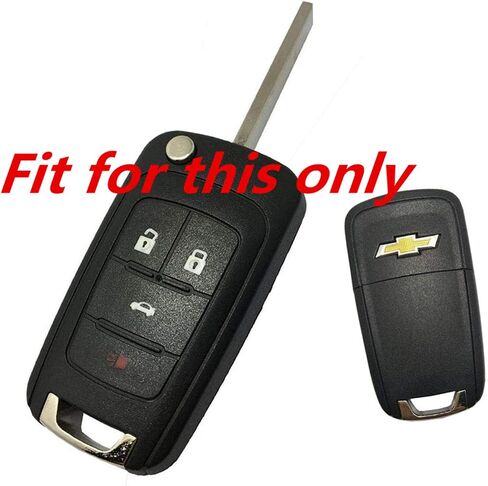 KAWIHEN Silicone Key Fob Cover Compatible with Chevrolet Chevy Cruze Equinox Impala Malibu Sonic Spark Volt Camaro 4 Buttons Key Fob Case Cover OHT01060512 KR55WK50073 in Saudi Arabia